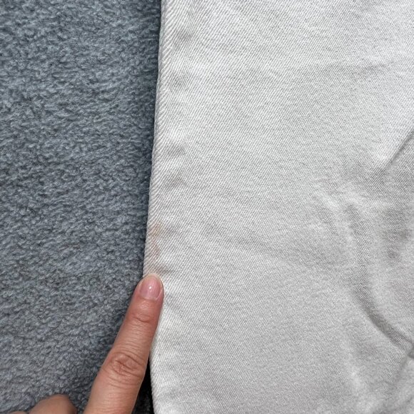 Wilfred Free Sz 10 White High Waist Wide Leg Straight Denim Jeans - Picture 9 of 15